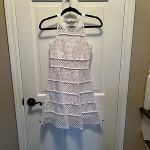Lavender White Cut Out Dress - Size 12